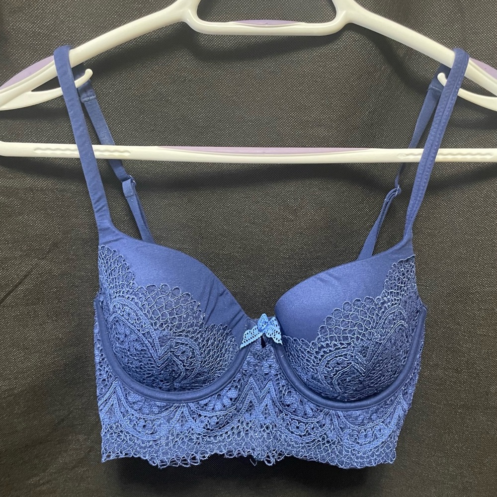 Victoria's Secret Blue Lace Bra